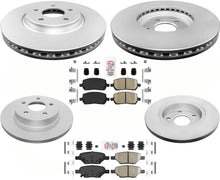 Coated Front & Rear Disc Brake Rotors & Ceramic Pads For 2007-2010 Pontiac G5