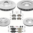 Coated Front & Rear  Disc Brake Rotors & Ceramic Pads For 2008-2010 Pontiac G6