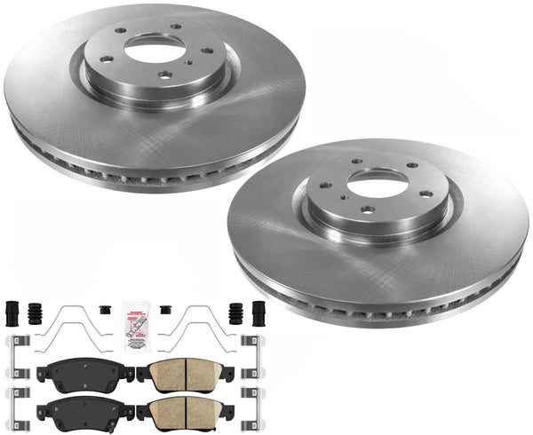 Frt 330MM Brake Rotors Pads For Infiniti 08-13 G37 2 Dr Coupe Rear Wheel Drive
