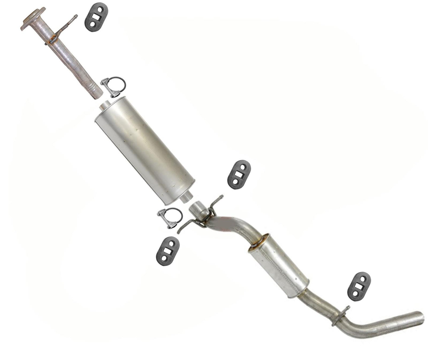 Sistema de escape Silenciador Tubo de cola Res para Colorado 15-21 3.6 W 128.3 Distancia entre ejes