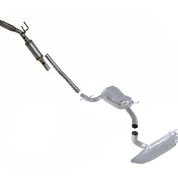 Catalytic Converter Frt & Rear Mufflers for 2009-2012 Audi A3 Front Wheel Drive