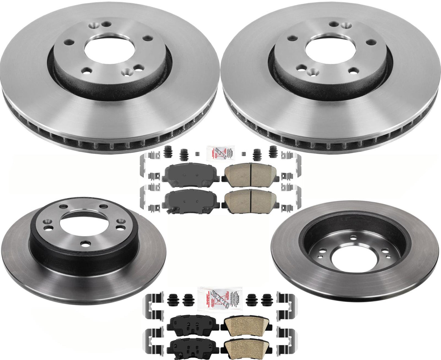 Rotor de freno y pastillas de alto rendimiento de carbono para Hyundai Veloster Turbo 2013-2014