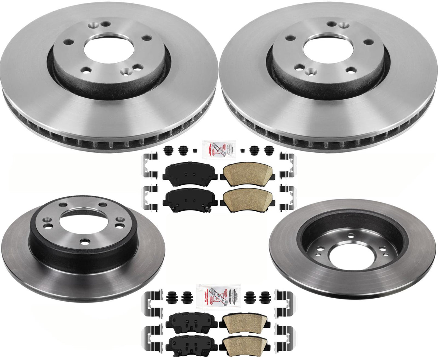 Pastillas de rotor de freno de alto rendimiento de carbono para Hyundai Base Veloster 2012-2014
