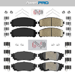 Ceramic Front + Rear Brake Pads FOR 2016-2021 Lexus RX450h RX450hL