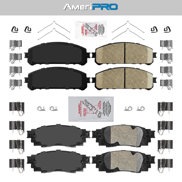 Ceramic Front + Rear Brake Pads FOR 2016-2021 Lexus RX450h RX450hL
