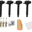 Tune Up Kit Ignition Coils Spark Plugs & Filters For 2020 Jeep Cherokee 2.4L