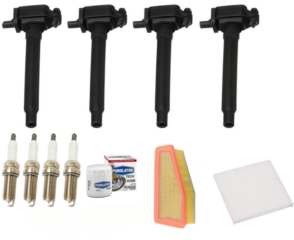 Tune Up Kit Ignition Coils Spark Plugs & Filters For 2020 Jeep Cherokee 2.4L