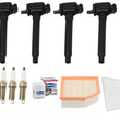 Tune Up Kit Ignition Coils Spark Plugs & Filters For 2013-2016 Dodge Dart 2.4L