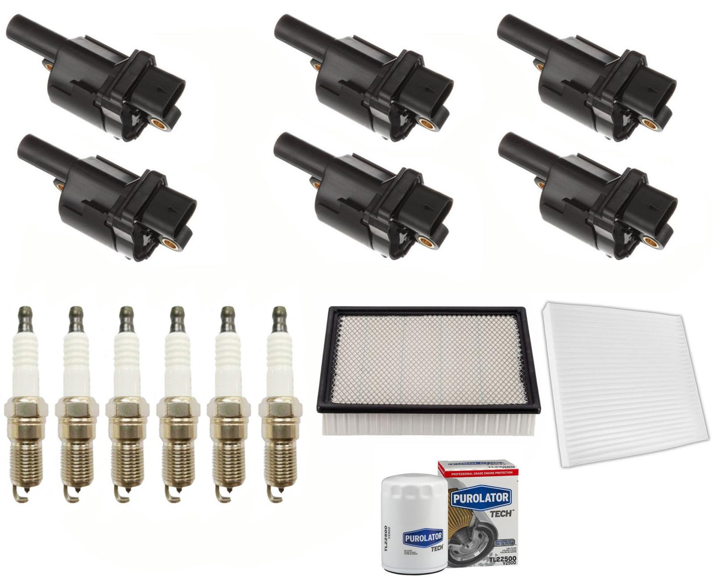 Ignition Coils Spark Plugs & Filters For 14-2018 Chevrolet Silverado 1500 4.3L