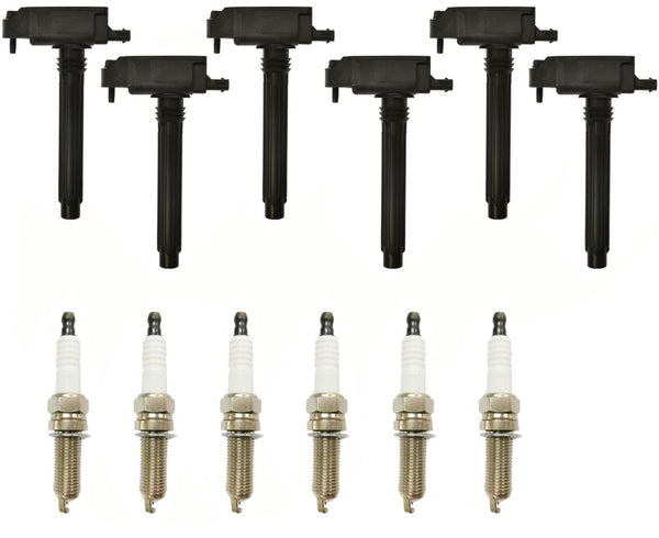 6 Direct Ignition Coils & Spark Plugs For 2016-2021 Jeep Grand Cherokee 3.6L