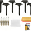 6 Ignition Coils Spark Plugs & Filters For 2020 2023 2024 Jeep Gladiator 3.6L