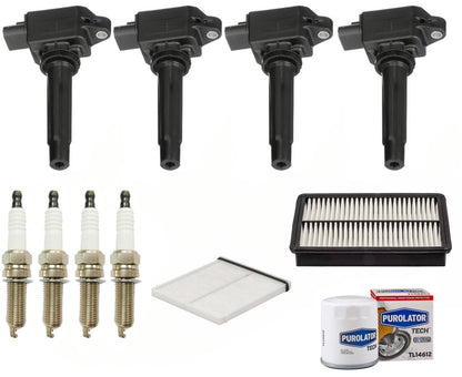 4 Direct Ignition Coils Spark Plugs & Filters For Mazda 3 2.0L 2014 2015 2018