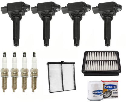 4 bobinas de encendido directo, bujías y filtros para Mazda CX-3 2.0L 2016-2021