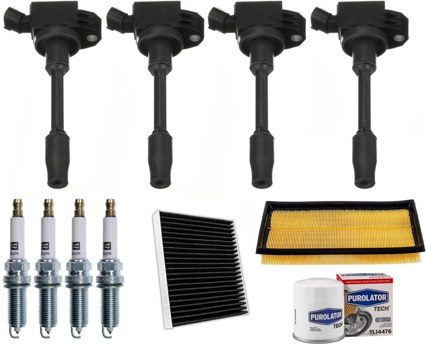 4 Ignition Coils Spark Plugs & Filters For Toyota Camry 2.5L Gasoline 2018-2024