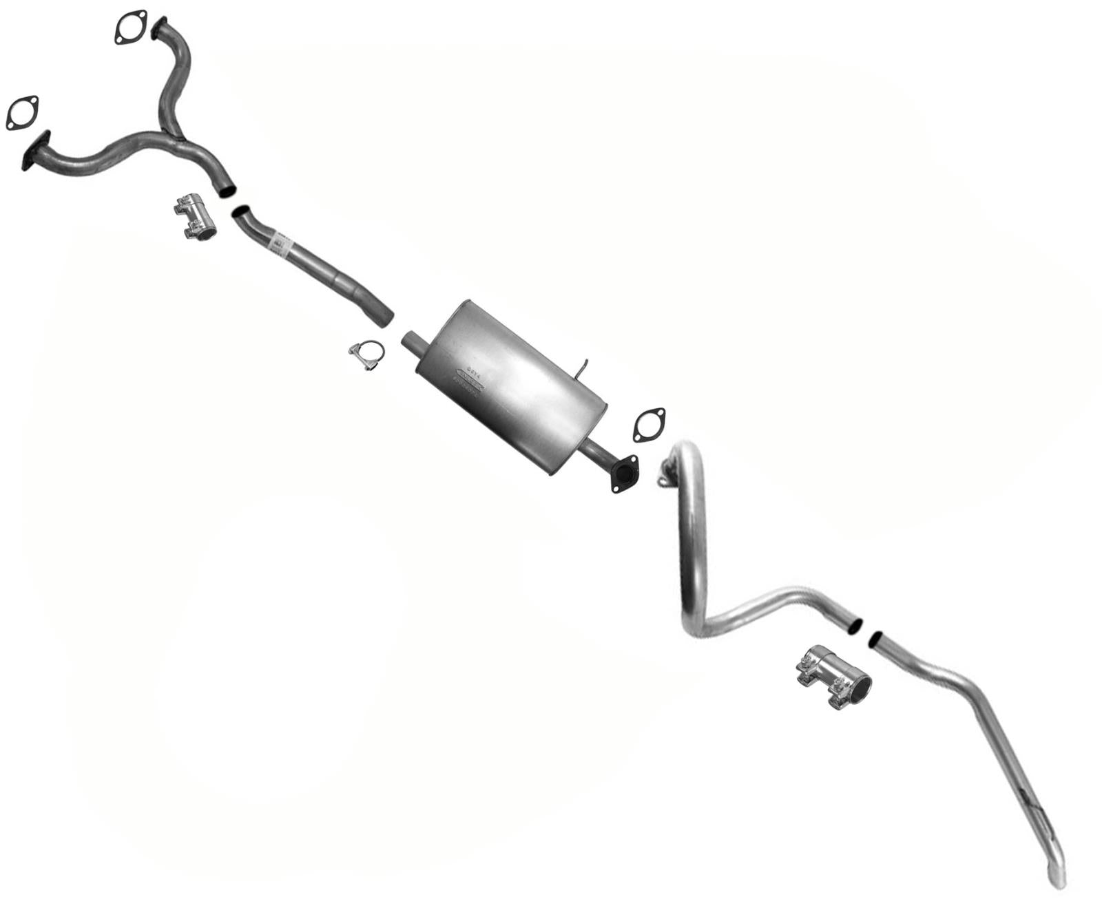 Single Muffler Exhaust Sys Without Resonator For 03-11 Ford Crown Victoria