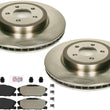 Front Brake Rotors & Semi Metallic Brake Pads for 2014-2021 Dodge Charger RWD