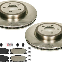 Front Brake Rotors & Semi Metallic Brake Pads for 2014-2021 Dodge Charger RWD