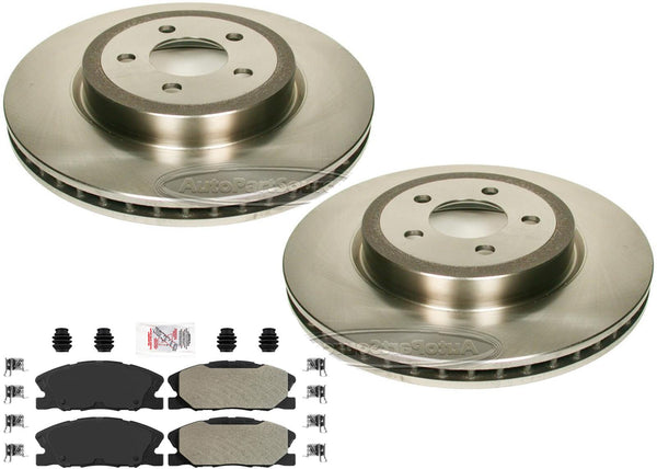Front Brake Rotors & Semi Metallic Brake Pads for 2014-2021 Dodge Charger RWD