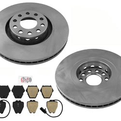 Front Disc Brake Rotors Brake Pads For 2002-2004 Passat W8 4.0L All Wheel Drive