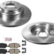 Rotores de freno de disco trasero y pastillas de freno de cerámica para Hyundai Genesis Coupe 2010-2016