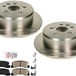 Rear Disc Brake Rotors & Ceramic Brake Pads for 1990-1991 Lexus ES250