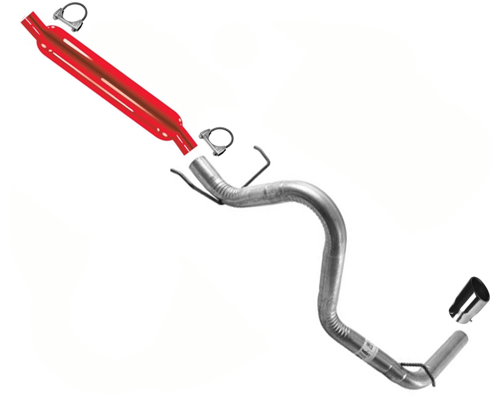 Tubo de escape silenciador Cherry Bomb Performance para Toyota Tacoma 13-20 2.7 3.5L 4.0L