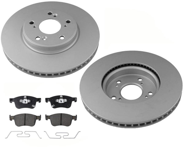 Front GEO Coated Disc Brake Rotors & Ceramic Pads For 2018-21 Honda Accord EX-L