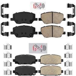 Front & Rear AmeriPro Platinum Ceramic Disc Brake Pads For 2018-22 Jeep Compass