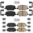 Front & Rear AmeriPro Platinum Ceramic Disc Brake Pads for 15-22 Jeep Renegade