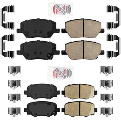 Front & Rear AmeriPro Platinum Ceramic Disc Brake Pads for 15-22 Jeep Renegade