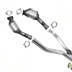 Left and Right Catalytic Converters Eng H Flex For 2011-2014 Ford Mustang 5.0L