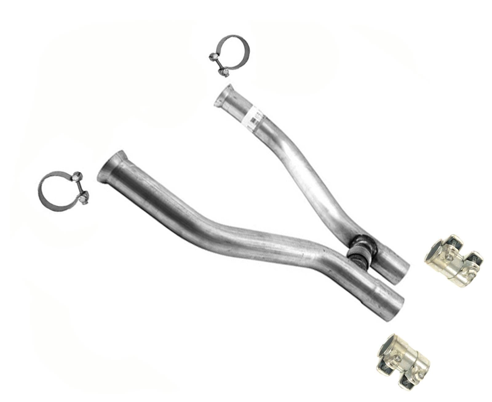 Tubo flexible de escape delantero H para Ford Mustang 5.0L 2011-2014 con abrazaderas