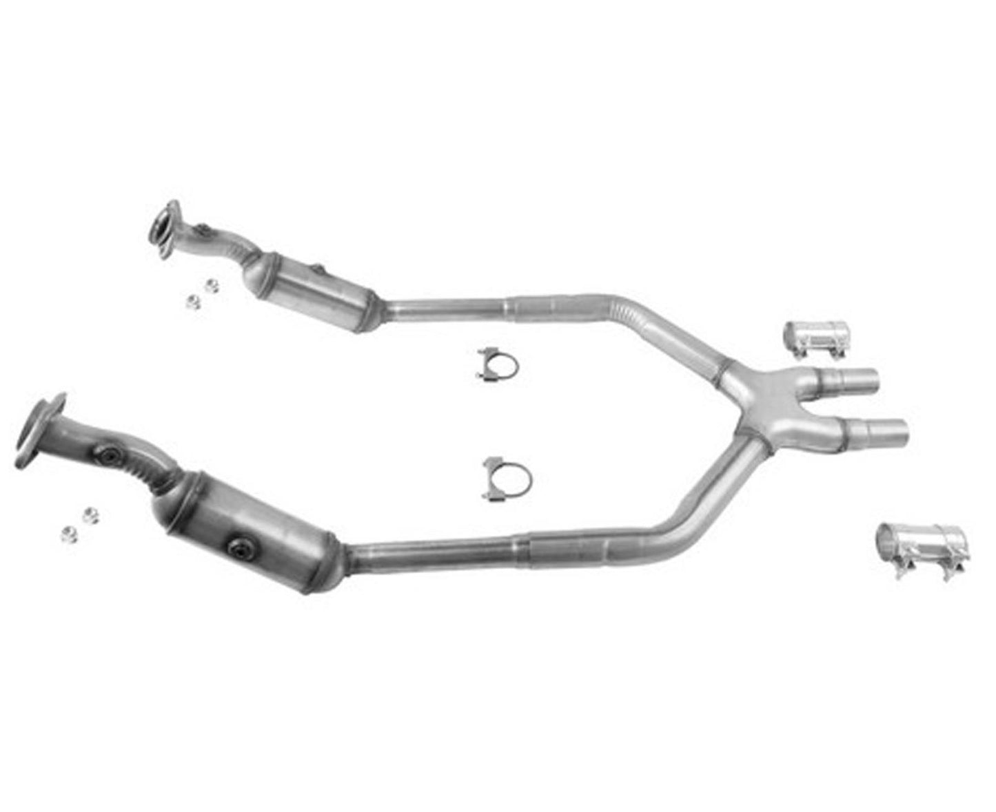 Front Left and Right Catalytic Converters H Pipe for 2011-2014 Ford Mustang 3.7L