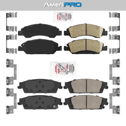 Ceramic Front + Rear Brake Pads FOR 2013-2020 SILVERADO TAHOE SUBURBAN YUKON