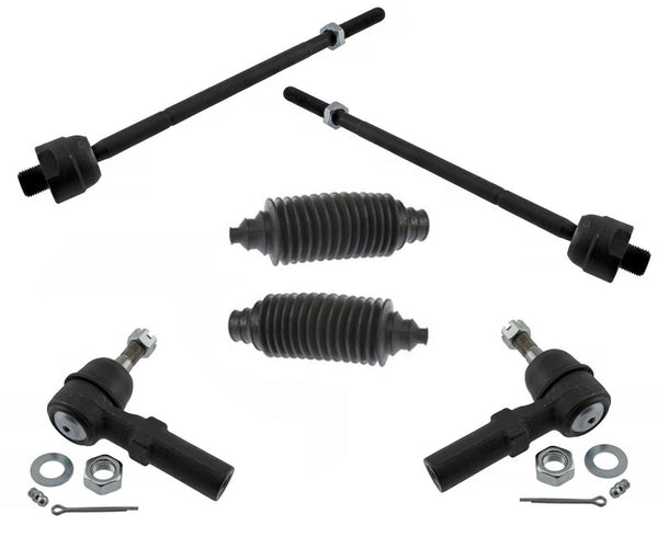 For 2000-2005 Pontiac Bonneville Inner & Outer Tie Rod Rods Ends 4 Pc