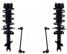 Front Left Right Complete Spring Struts & Sway Bar Links For 2011-2014 Mazda 2