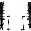 Front Left Right Complete Spring Struts & Sway Bar Links For 2011-2014 Mazda 2
