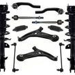 Front Complete Struts Lower Control Arms Tie Rods & Links For 2011-2014 Mazda 2