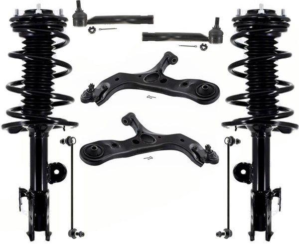 Front Struts Lower Control Arms Tie Rods & Links For 2015-2017 Lexus NX200T