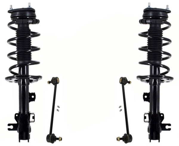 Front Complete Struts W/ Coil Springs & Sway Bar Links For Mazda CX-5 2017-2020