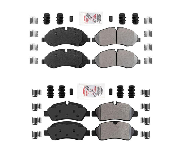 Front Pads and Rear Pads  FOR 2015 -2019 Ford Transit 150 250 350 Heavy Duty HD