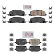 Pastillas de freno de cerámica delanteras y traseras para Ford Explorer 2020-2022 con rotores de 345 mm