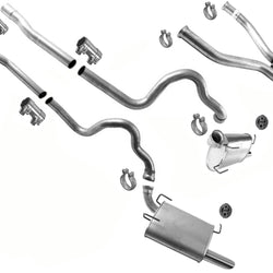 Exhaust System Extension Pipes Dual Muffler For Ford Mustang 2011-2014 5.0L