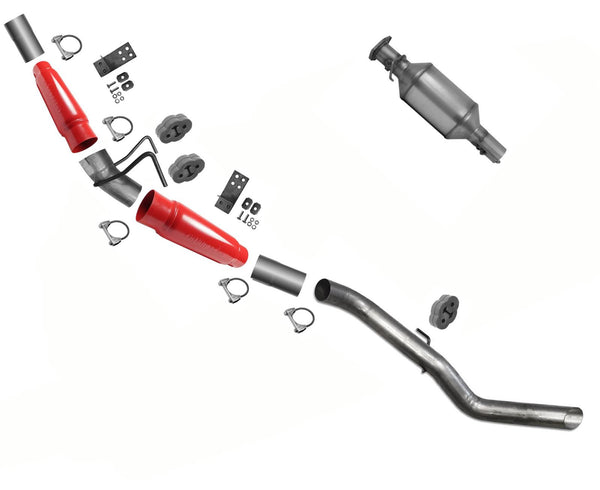 Cherry Bomb Performance Muffler Tail pipe Exhaust Sys For Ram 2500 Diesel 07-12