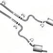 Exhaust System Extension Pipes Dual Mufflers For Ford Mustang 4.6L 2005-2009