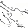 Exhaust System Extension Pipes Dual Muffler For Ford Mustang 4.6L 2005-2009