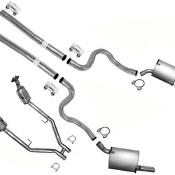 Exhaust System Extension Pipes Dual Muffler For Ford Mustang 4.6L 2005-2009