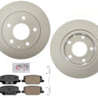 Rear AmeriBRAKES Coated Disc Brake Rotors Pads For Mazda CX-30 302.7MM 2020-22