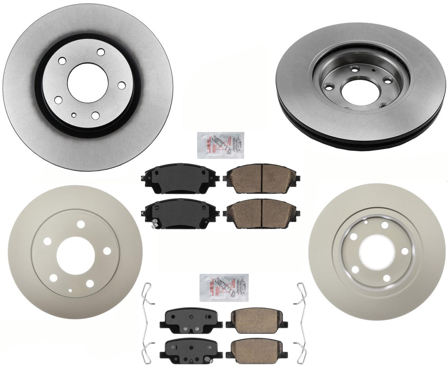 Rotores de freno delantero Disco revestido trasero y pastillas de freno para Mazda CX-30 20-22 302,7 mm