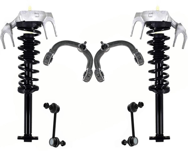 Front Complete Struts Control Arms Sway Bar BJ For Cadillac CTS 2003-2007 FE-1